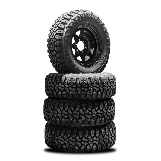 265/70/R17LT Mud Tyres + 17” Steelies COMBO