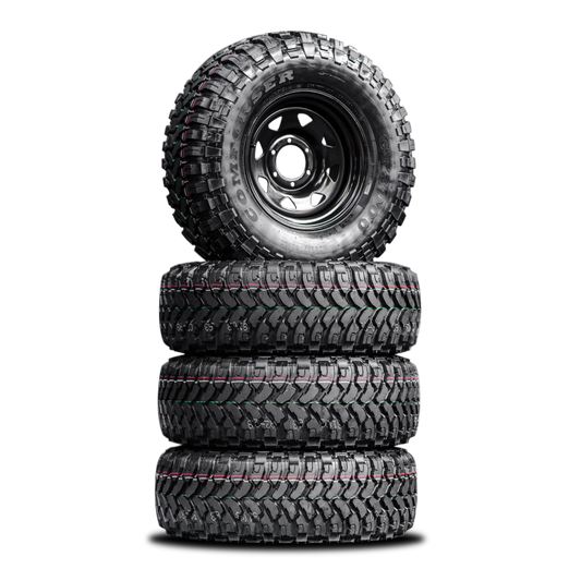285/75/R16LT Mud Tyres + 16” Steelies COMBO