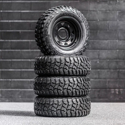 265/70/R16LT Mud Tyres + 16” Steelies COMBO